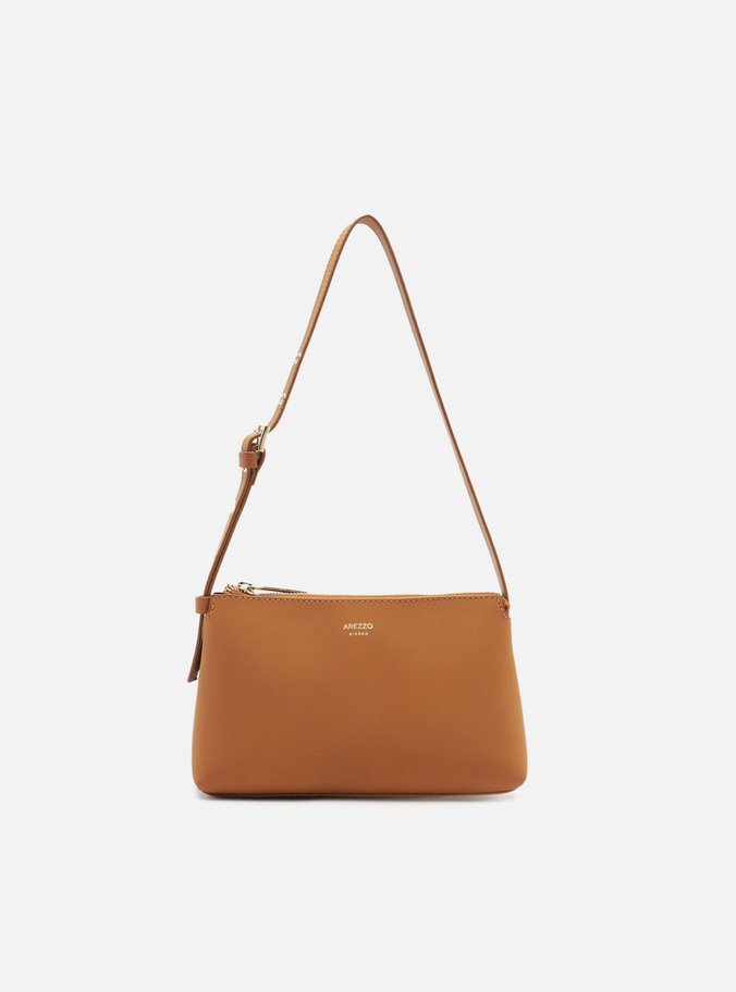 Bolsa Tiracolo Marrom Pequena Alça Fivela