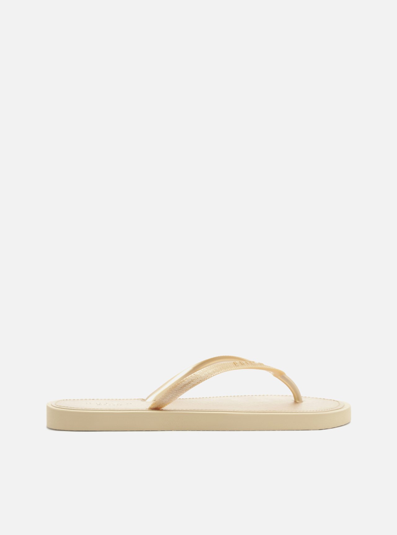 Chinelo de Dedo Metalizado Dourado Brizza — foto 3