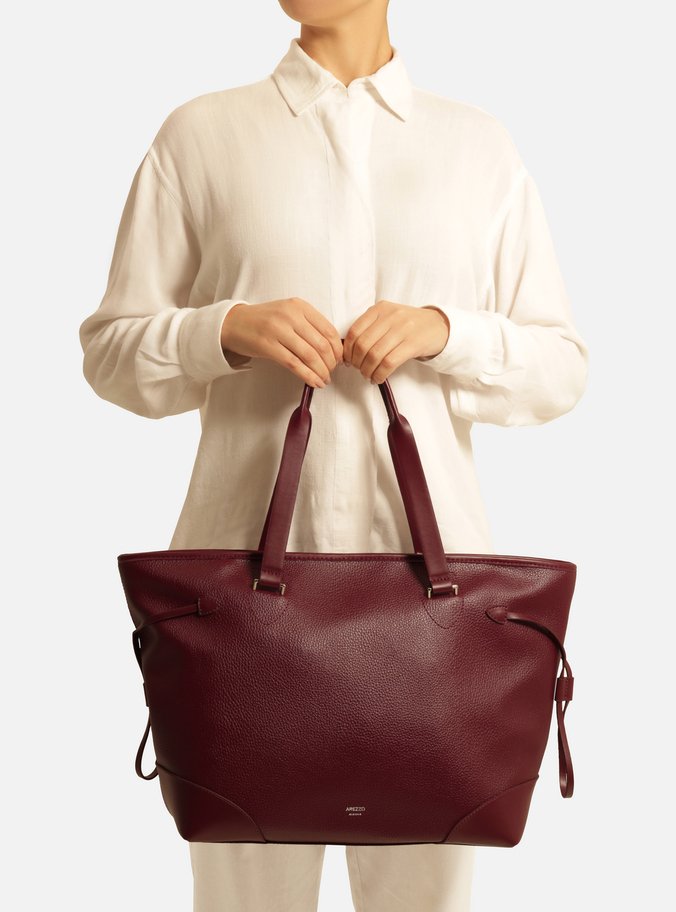 Bolsa Shopping Vermelha Grande Cantoneiras