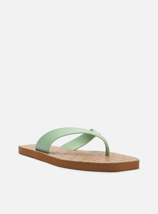 Sandália Multicolorida Tira Verde Brizza