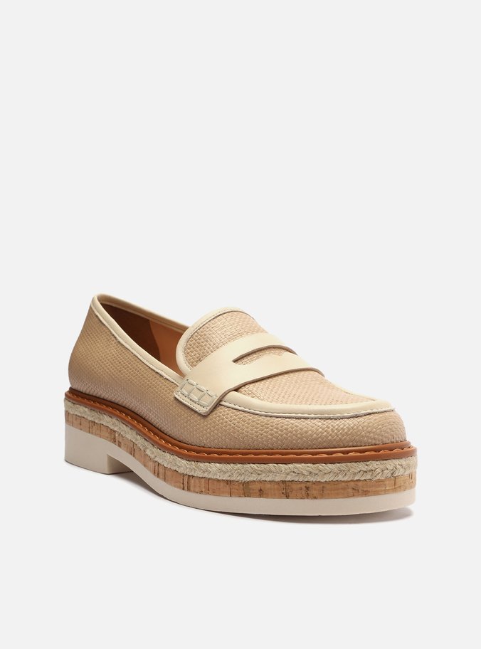 Mocassim Bege Sola Multimaterial
