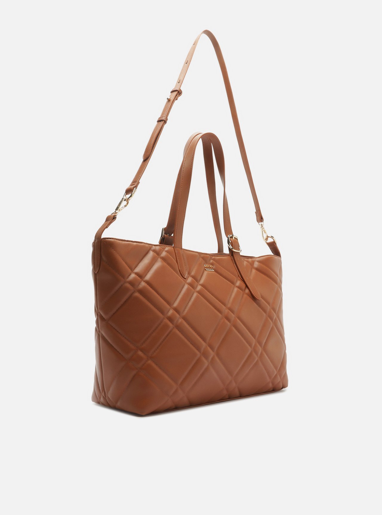 Bolsa Tote Marrom Couro Grande Matelassê — foto 2