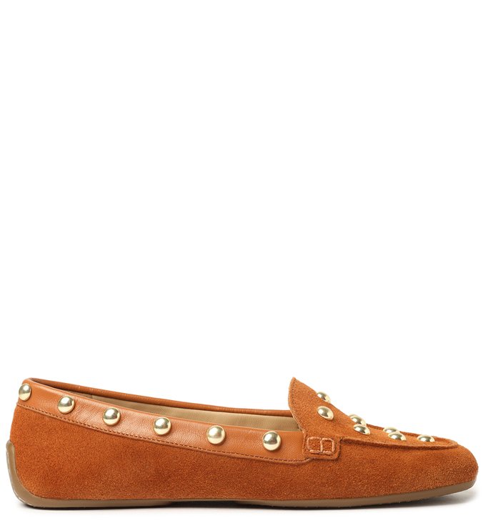 Mocassim Marrom Camurcina Tachas