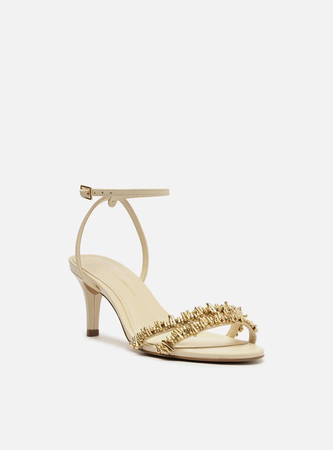 Sandália Off-White Salto Fino Lenny Niemeyer