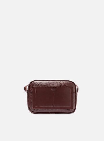 Bolsa Tiracolo Vinho Pequena Bolso Costuras