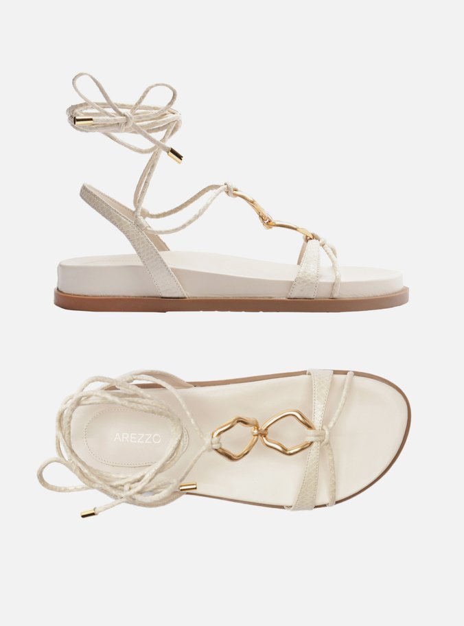Sandália Papete Off-White Corrente Amarração