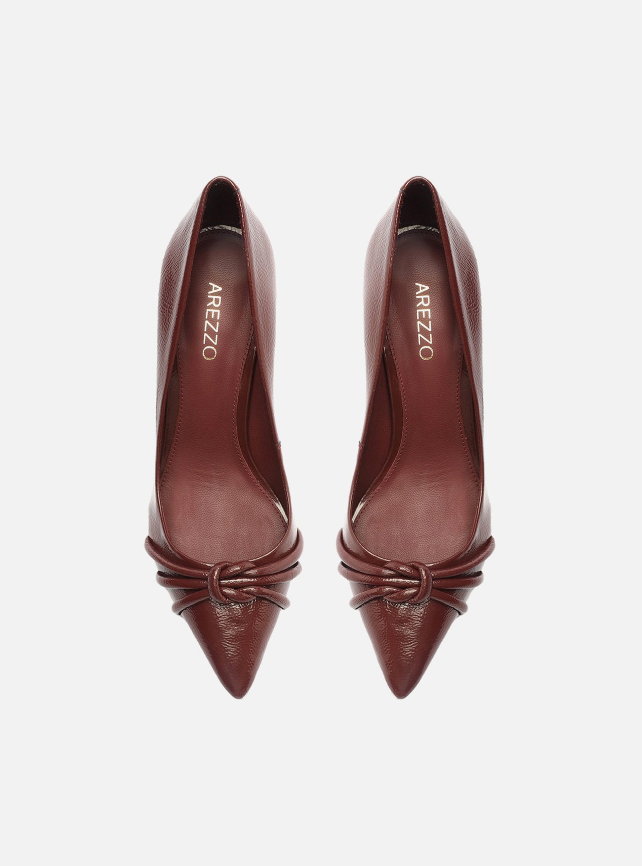 Scarpin Vermelho Verniz Salto Fino Tiras — foto 6