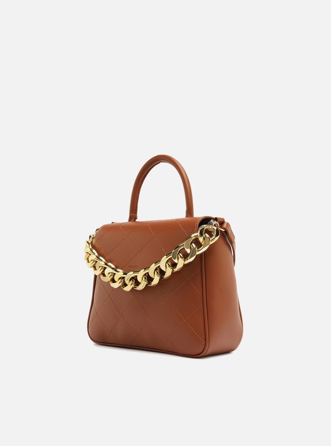 Bolsa Satchel Marrom Pequena Corrente