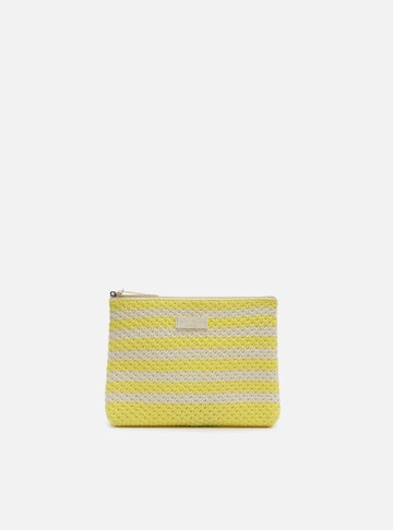 Arezzo — Necessaire Multicolorida Knit Listrada Brizza