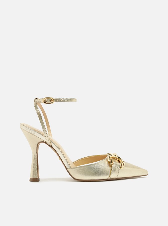 Scarpin Prata Salto Alto
