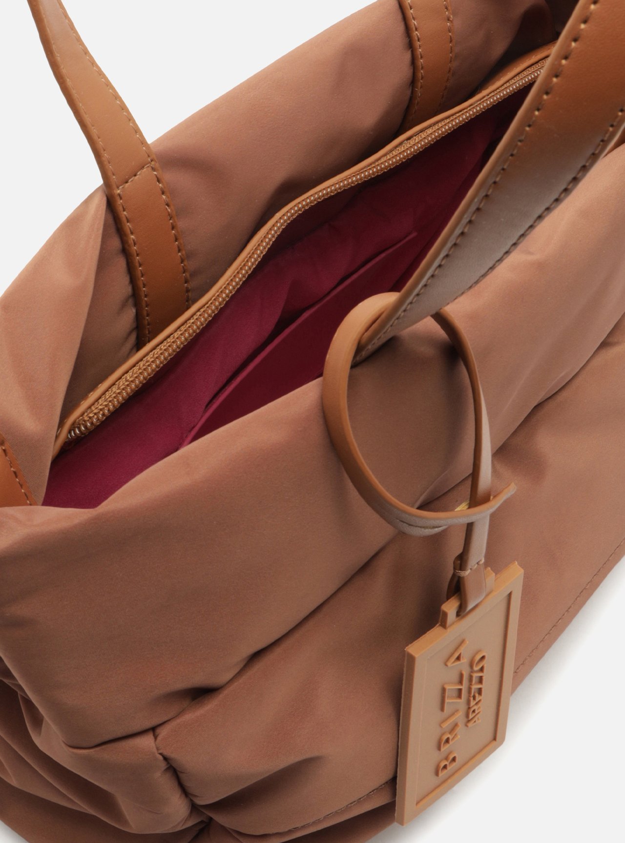 Bolsa Tote Marrom Pequena Matelassê Brizza — foto 4