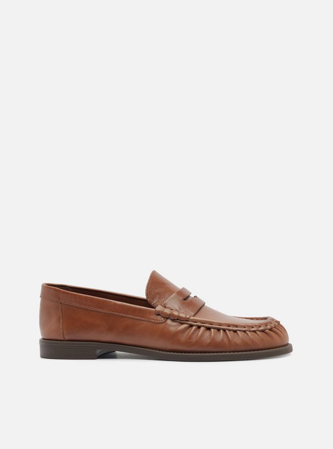 Mocassim Marrom Couro