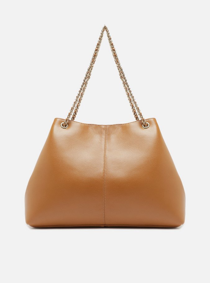 Bolsa Tote Marrom Couro Matelassê Grande