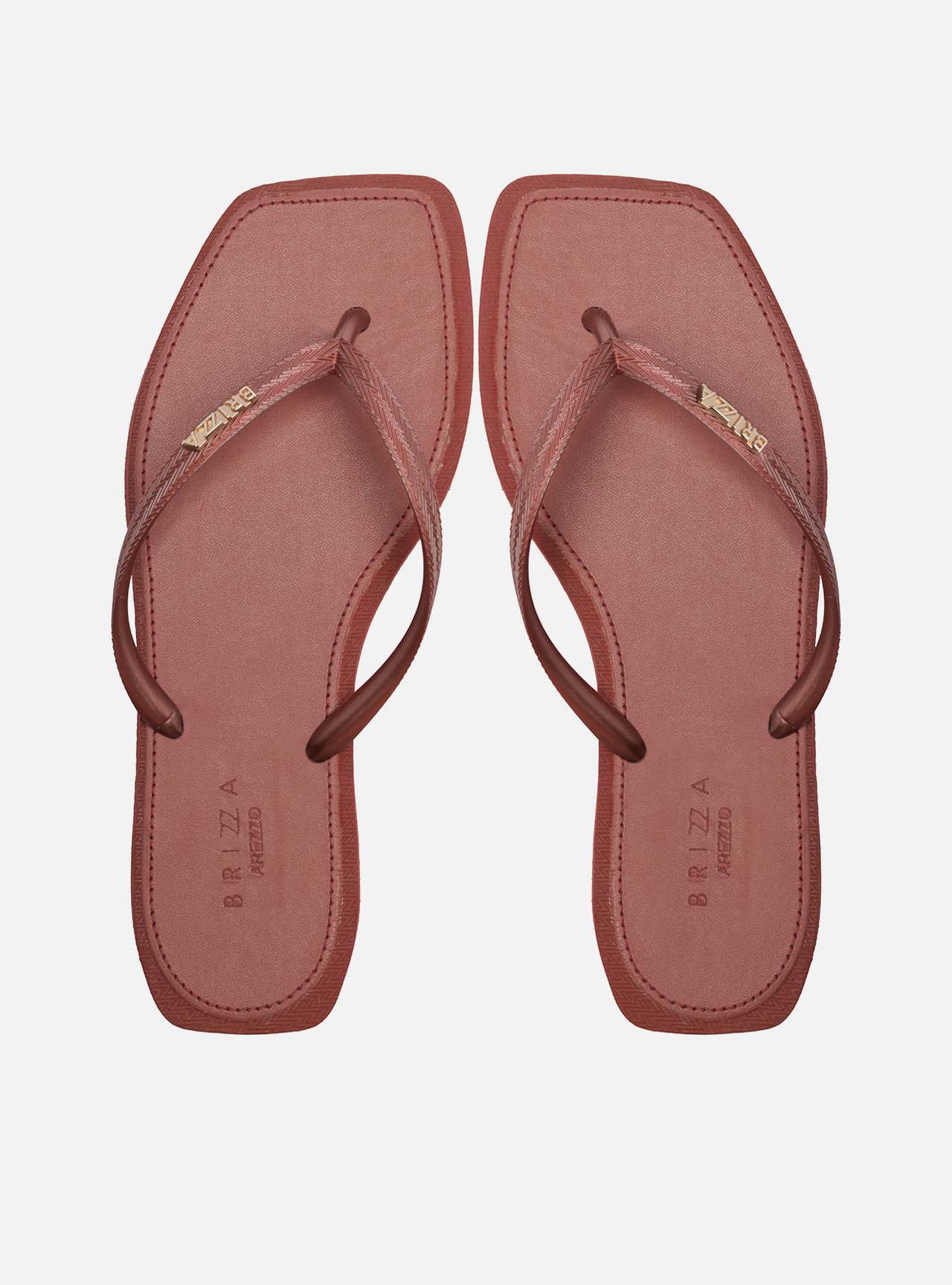 Chinelo de Dedo Rosa Square Brizza — foto 1