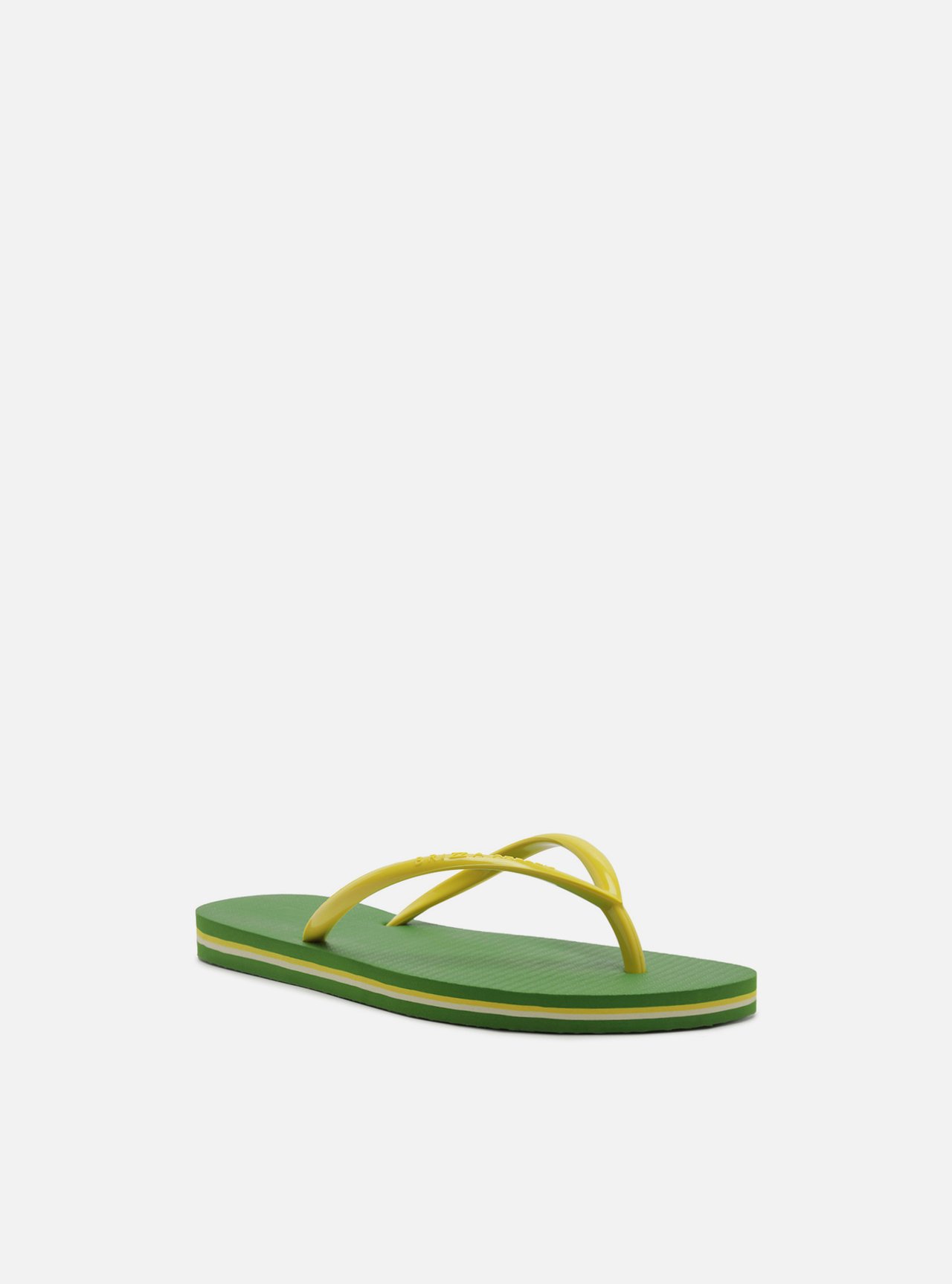 Chinelo de Dedo Amarelo Plataforma Tiras Brizza — foto 2