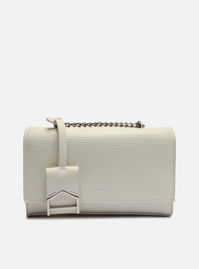 Bolsa Tiracolo Branca Couro Wave Abraccio Pequena
