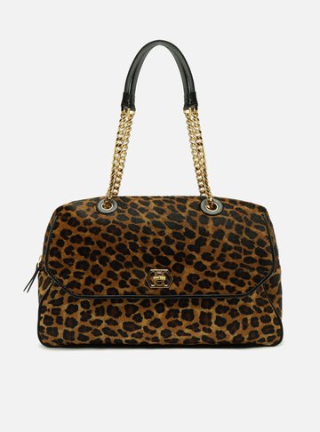 Bolsa Bowling Animal Print Grande Encaixe Metal