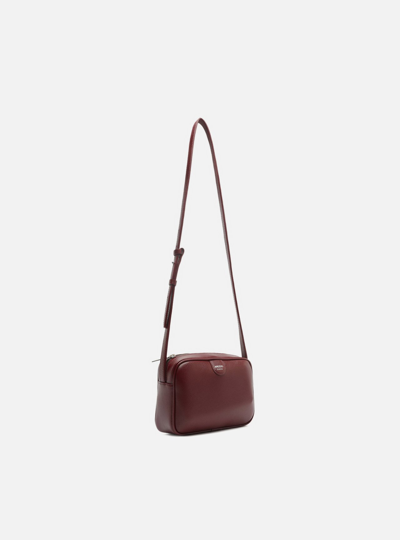 Bolsa Tiracolo Bordô Pequena Metais — foto 5