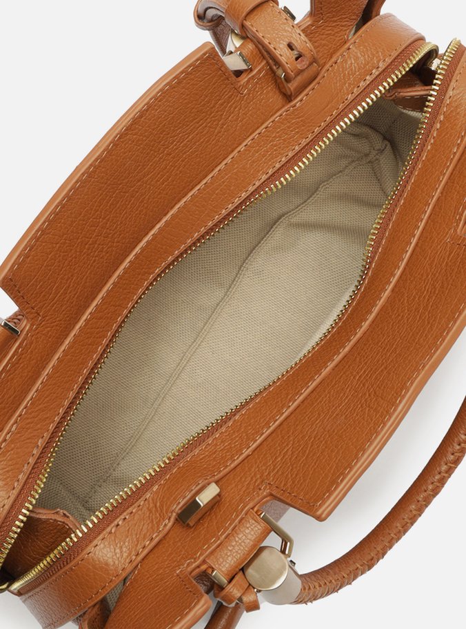 Bolsa Tote Marrom Couro Abraccio 2.0 Grande