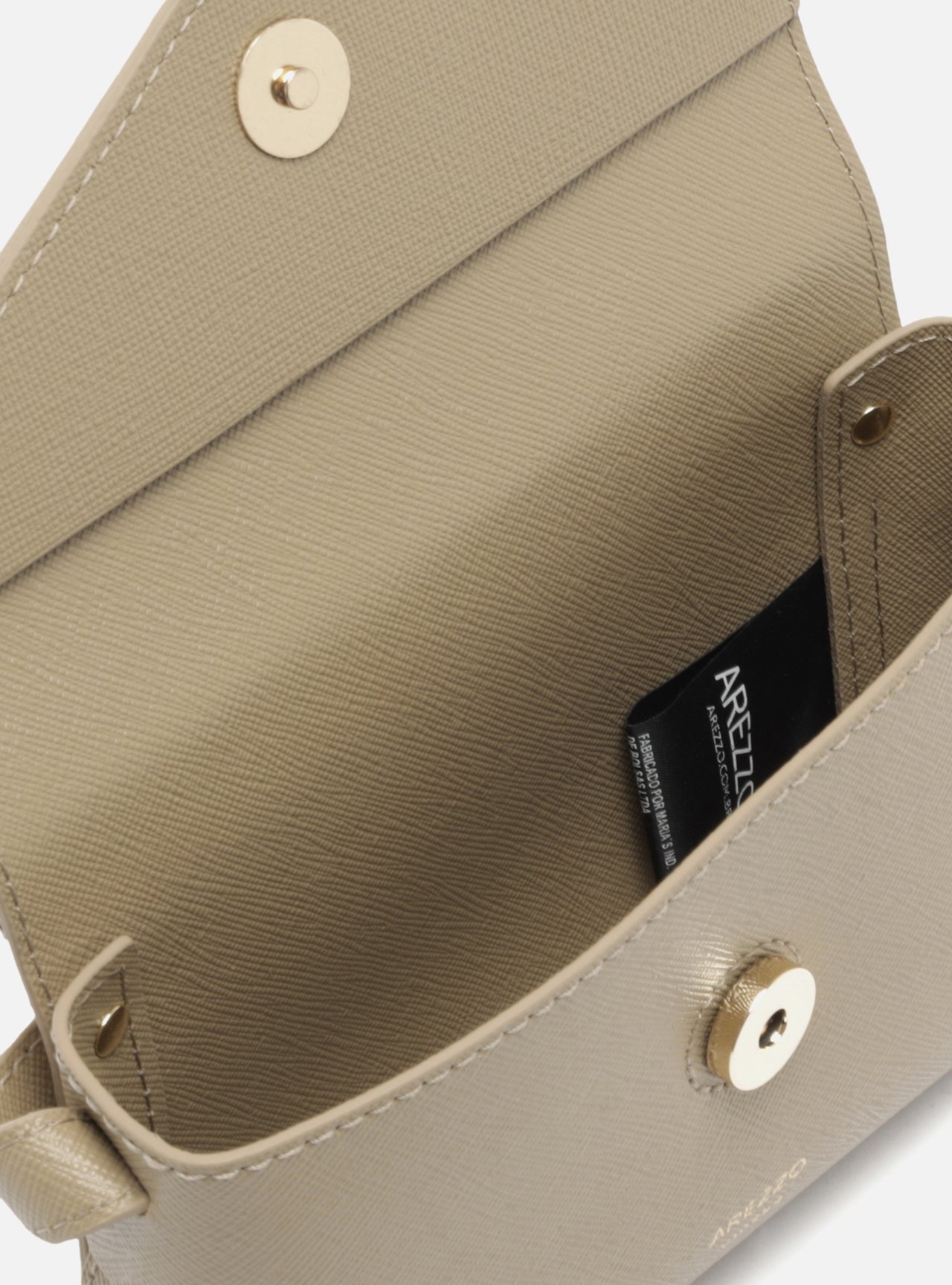 Bolsa Tiracolo Cinza Pequena Envelope — foto 4
