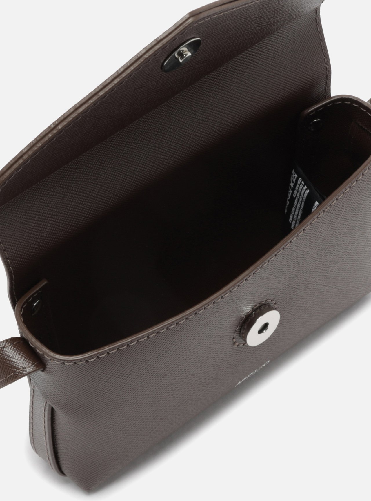 Bolsa Tiracolo Marrom Escura Pequena Envelope — foto 4