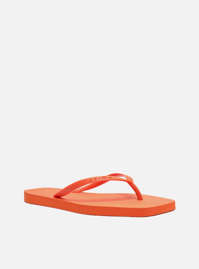 Chinelo de Dedo Laranja Básico Square Brizza