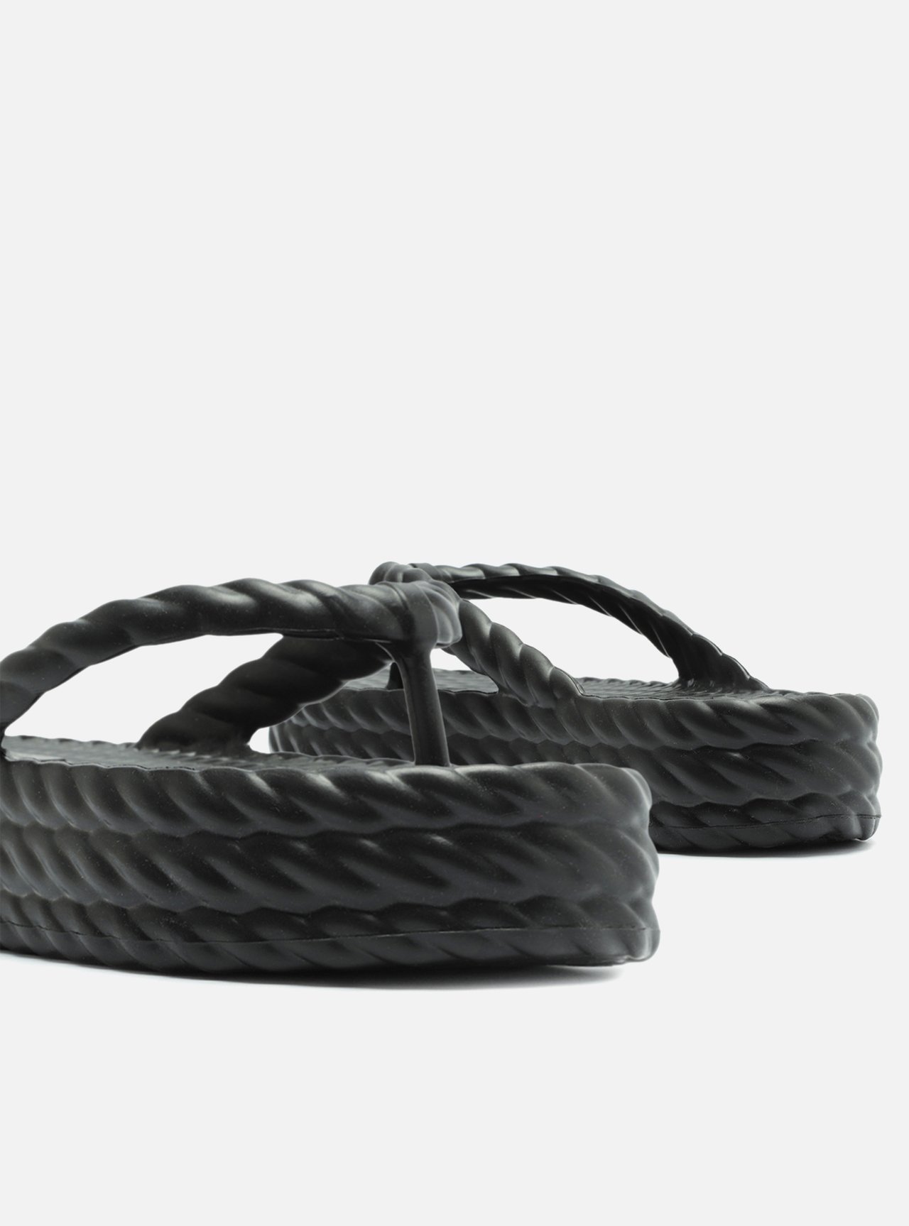 Sandália Preta Flatform Marrocos Mid — foto 5