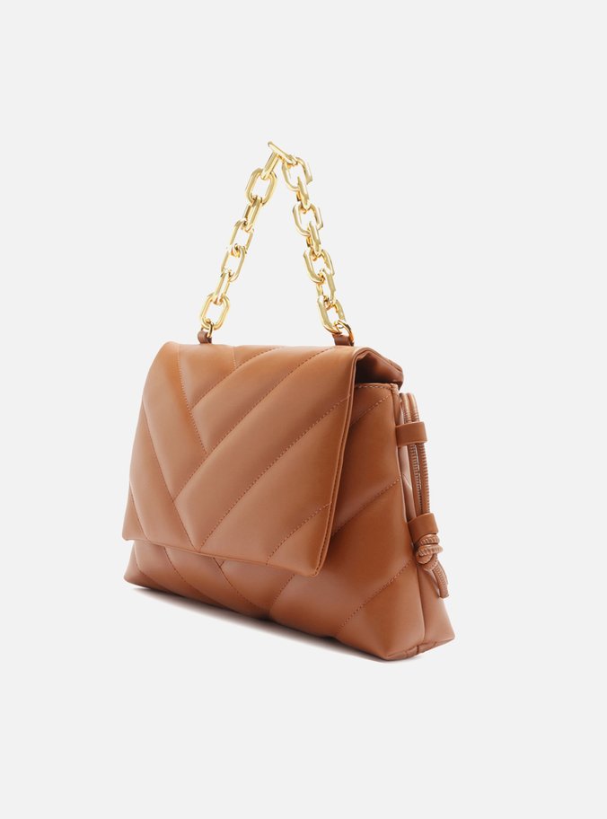 Bolsa Tiracolo Marrom Grande