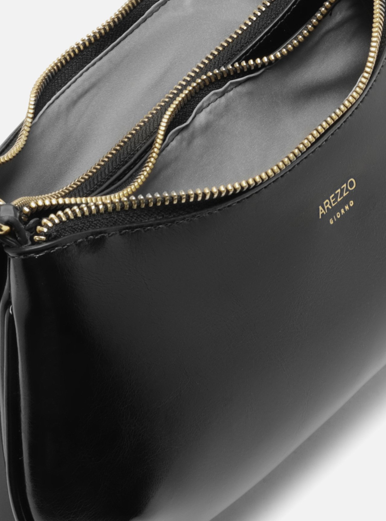 Bolsa Tiracolo Preta Média Corrente — foto 4