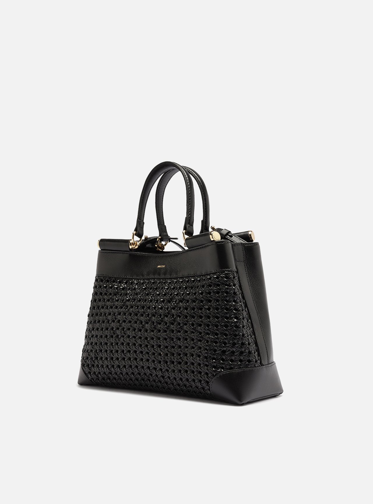 Bolsa Tote Preta Couro Media — foto 2