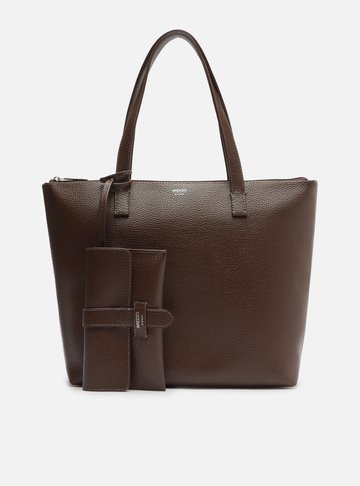Bolsa Shopping Marrom Dark Mercato Grande
