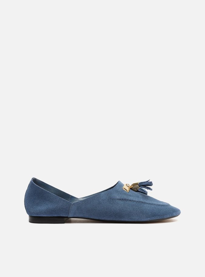 Mocassim Azul Nobuck Barbicacho Maria