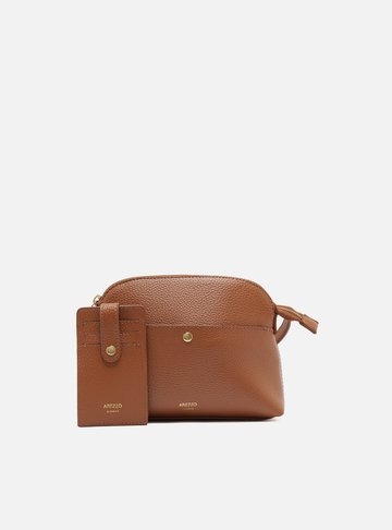 Bolsa Tiracolo Marrom Média