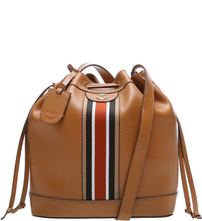 Bolsa Tiracolo Luanne Média Gorgurão Apricot Tan
