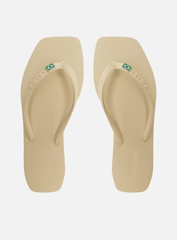 Chinelo de Dedo Branco Square Brasil