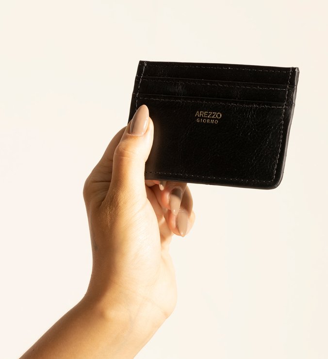 Porta-Cartões Preto Slim  