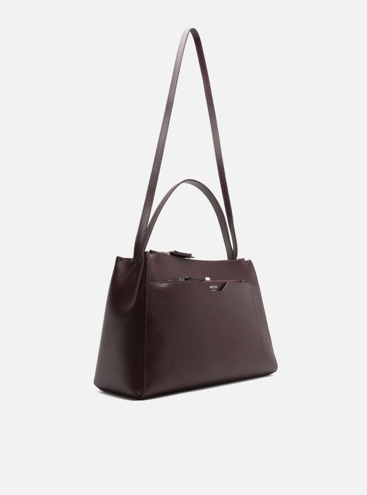 Bolsa Tote Vermelha Grande Metais — foto 5