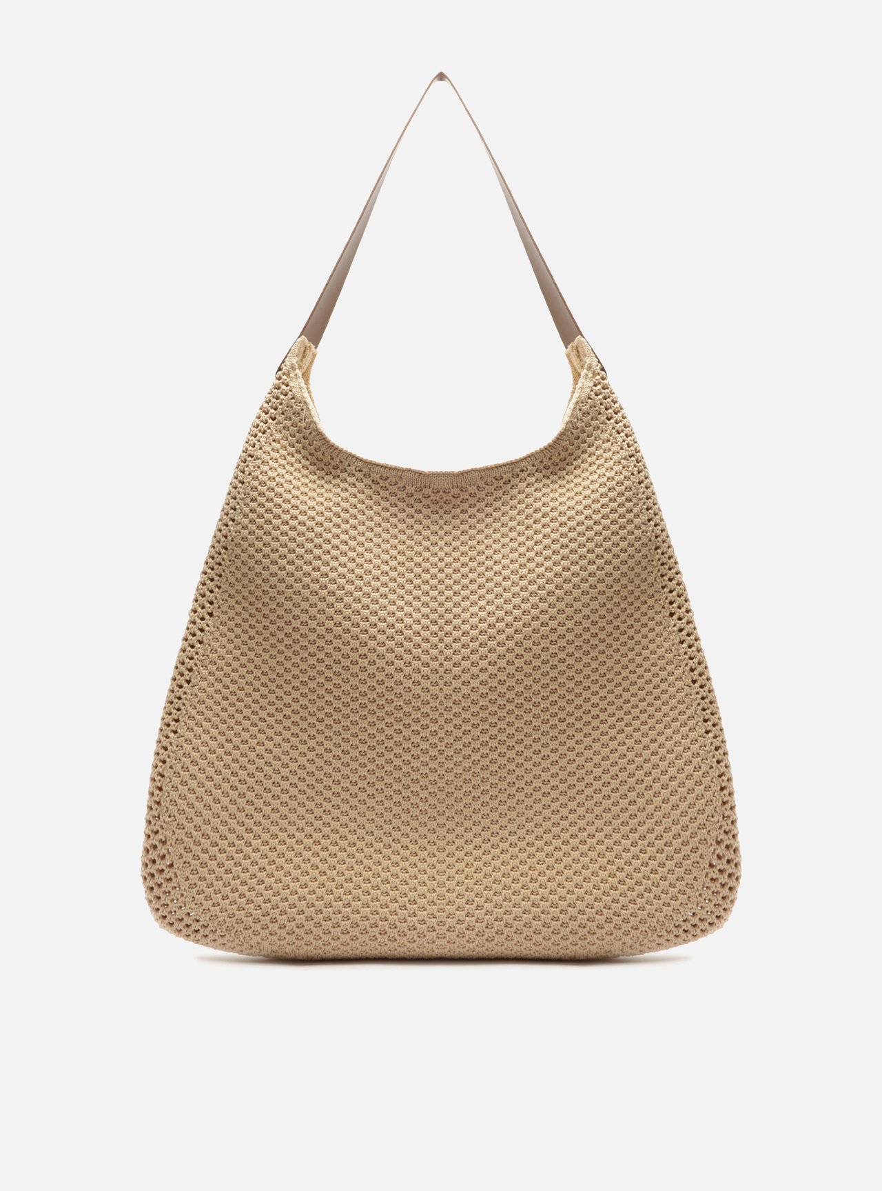 Bolsa Shopping Nude Knit Grande Brizza — foto 3
