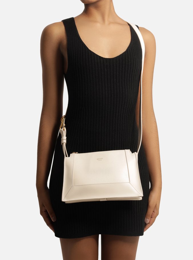 Bolsa Tiracolo Off-White Pequena Moldura Fivela