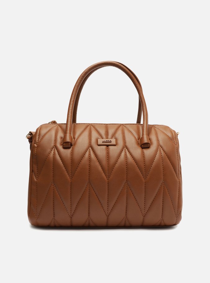 Bolsa Tiracolo Marrom Matelassê Média