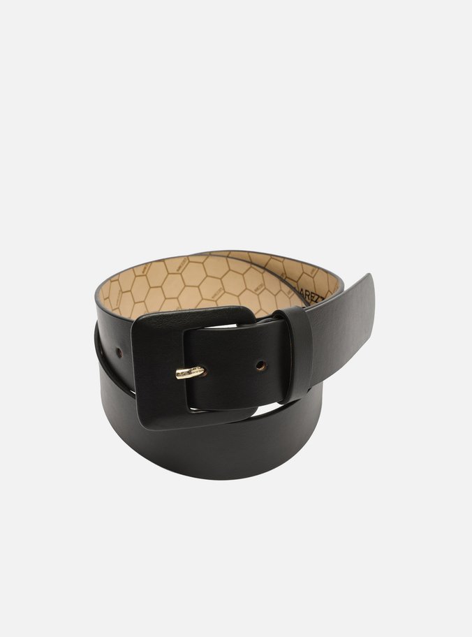 Cinto Preto Couro Mika Fivela