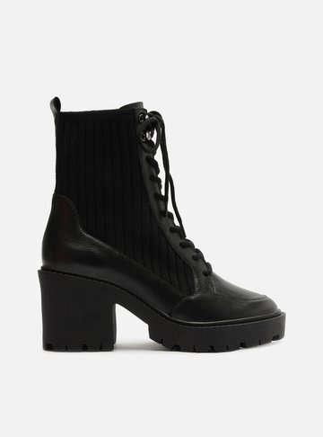 Bota Preta Salto Médio Tratorado