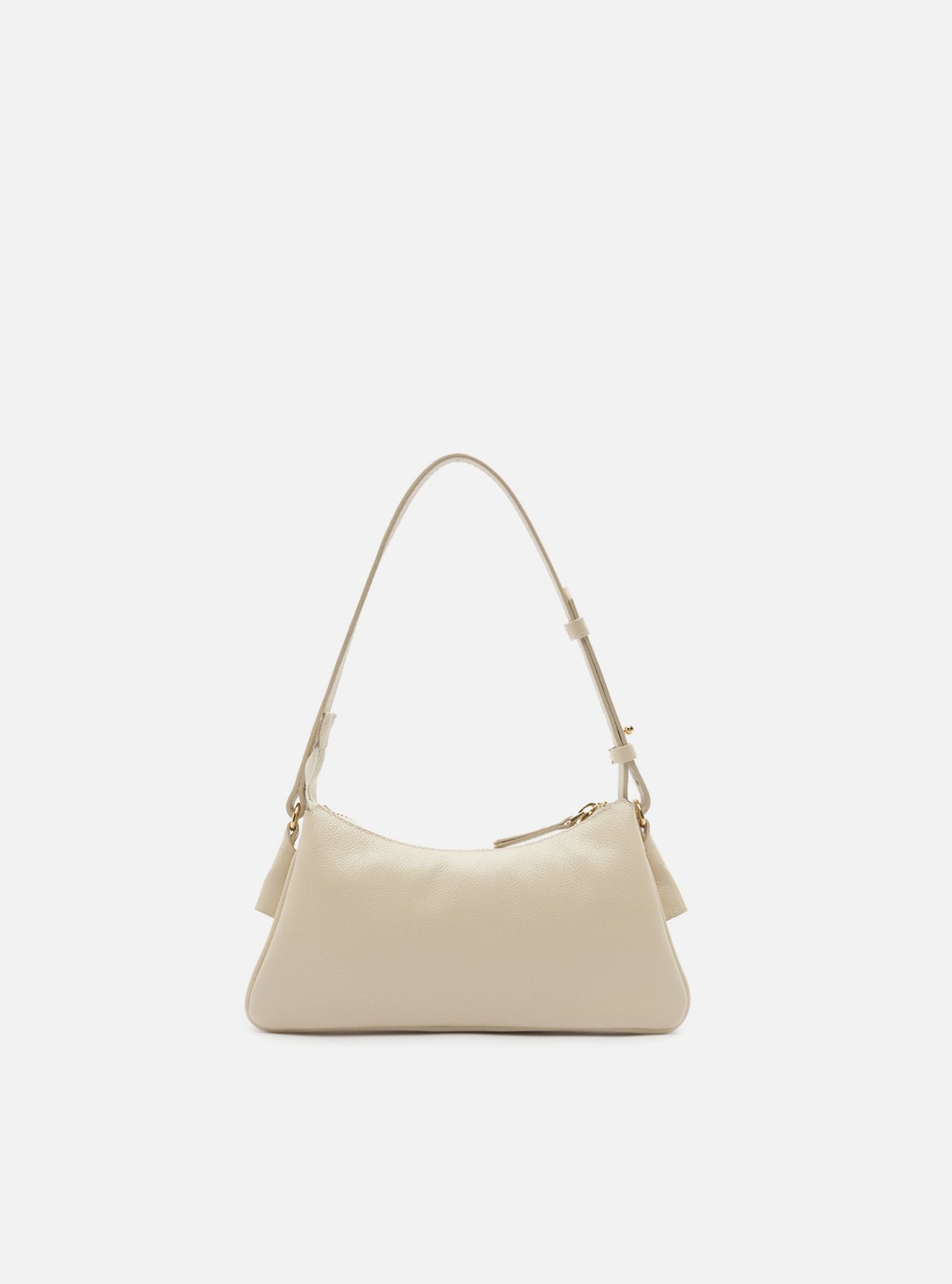 Bolsa Shoulder Off White Couro Pequena — foto 3