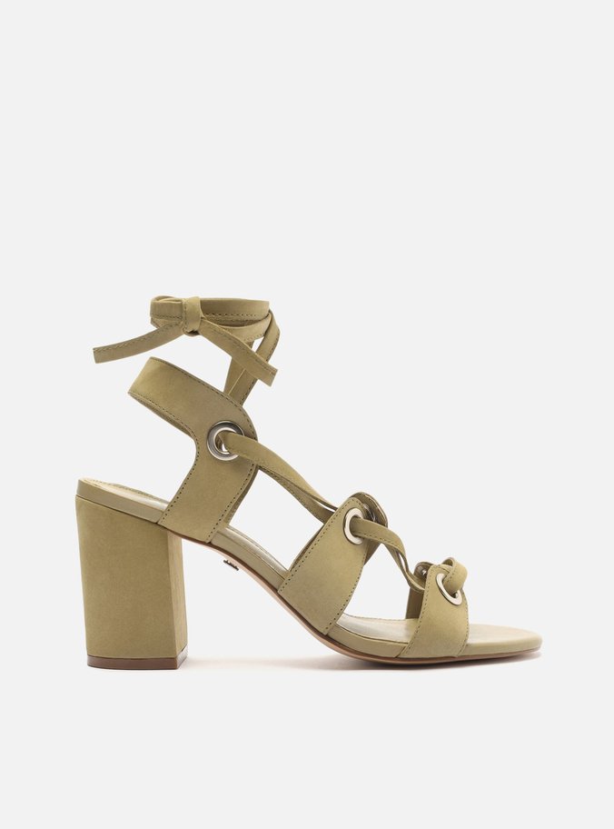 Sandália Verde Nobuck Bloco Palm Green