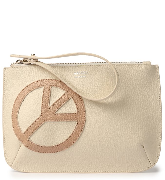 Clutch Bege Alça Paz