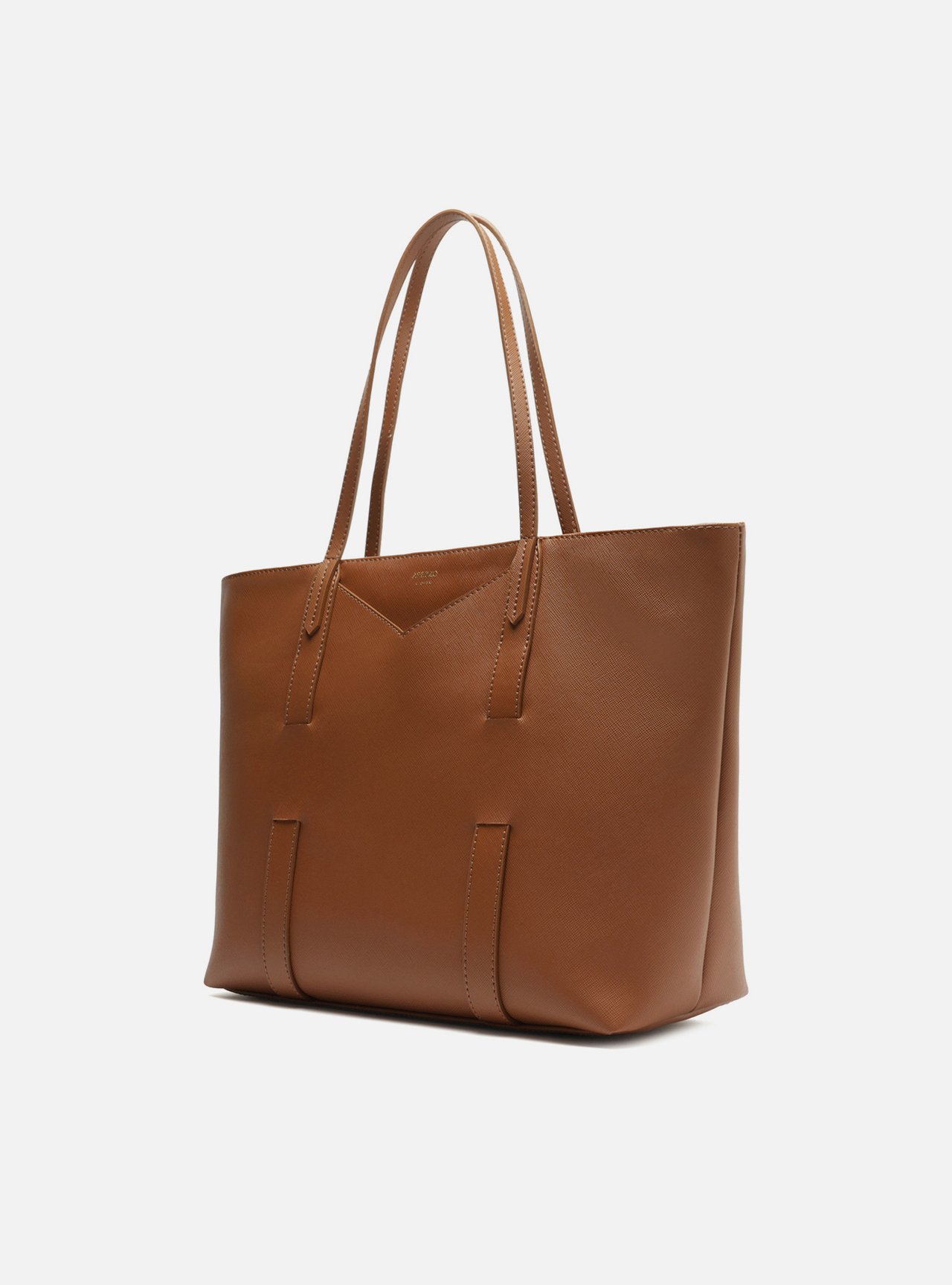 Bolsa Shopping Marrom Grande Tiras Capa — foto 2