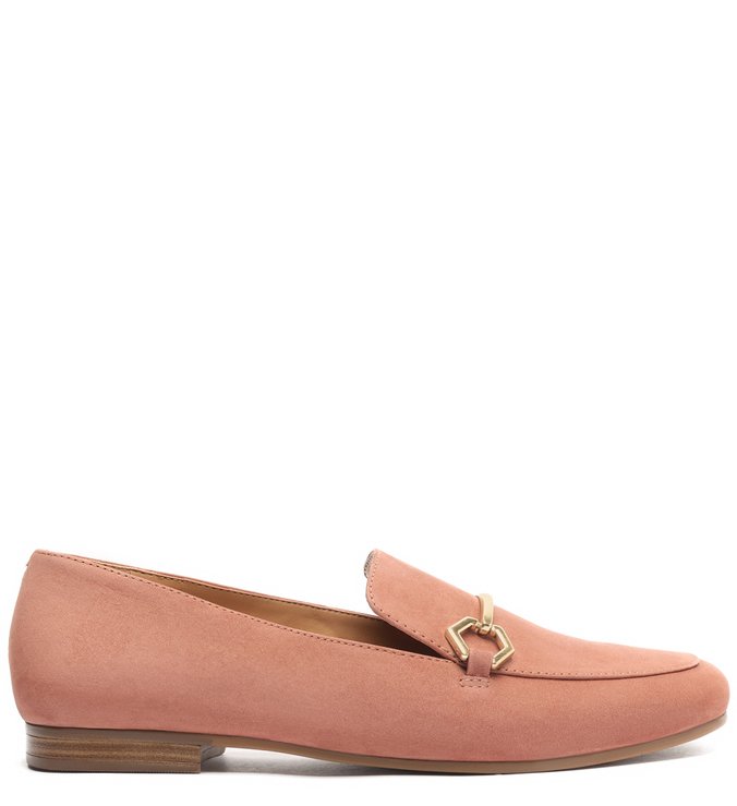 Mocassim Rosa Nobuck Bridão