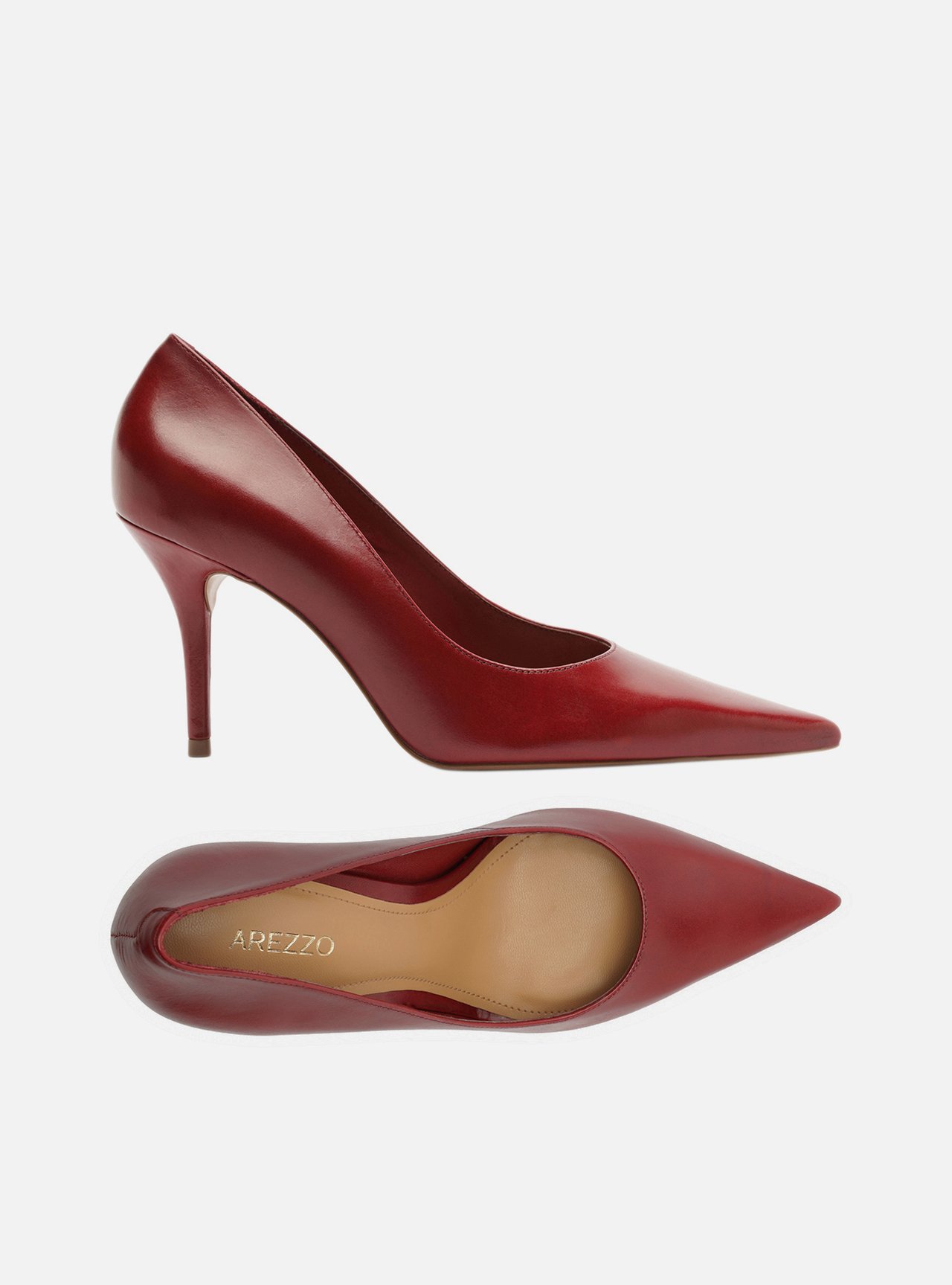 Scarpin Vermelho Couro Salto Fino Verniz — foto 5