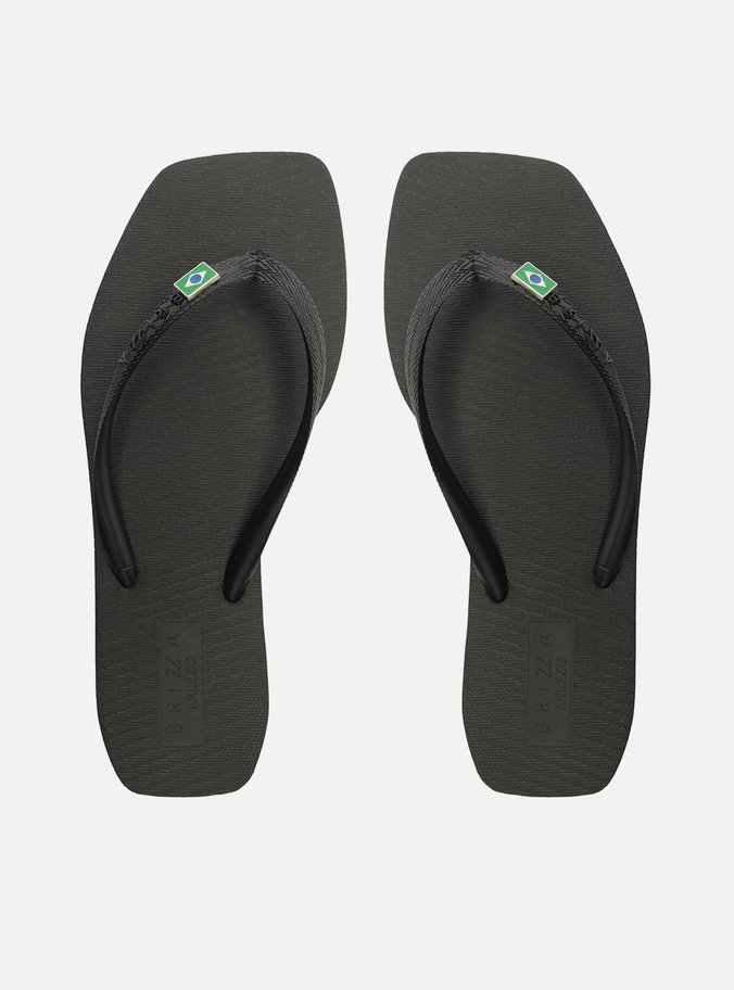 Chinelo de Dedo Preto Square Brasil