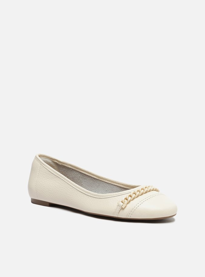 Sapatilha Couro Off-White Corrente Mariana